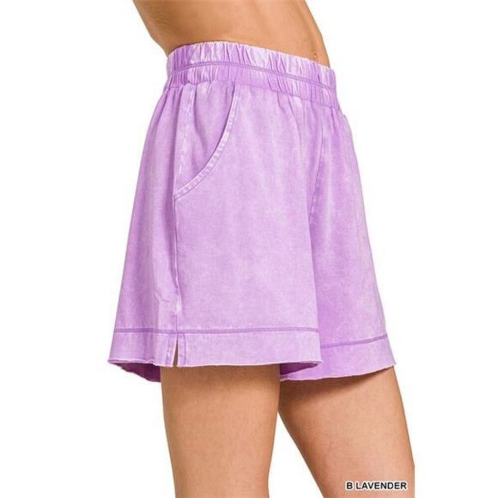 Zenana‎ Acid Washed Oversized Top & Shorts Set - Picture 10 of 12